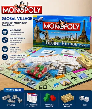Monopoly Global Village Board Game Family Edition