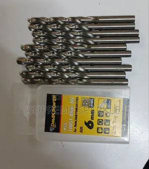 Dmax HSS-Tin 6" 10pcs Twist Drill Bits