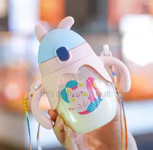 Kids Water Cup Anti-fall Straw, Anti-choke Water Bottle, 350ml Hbc