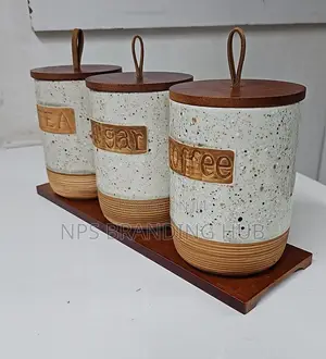 800ml Coffee Bean Container White Black Dot Smooth Ceramic Sealed Jar