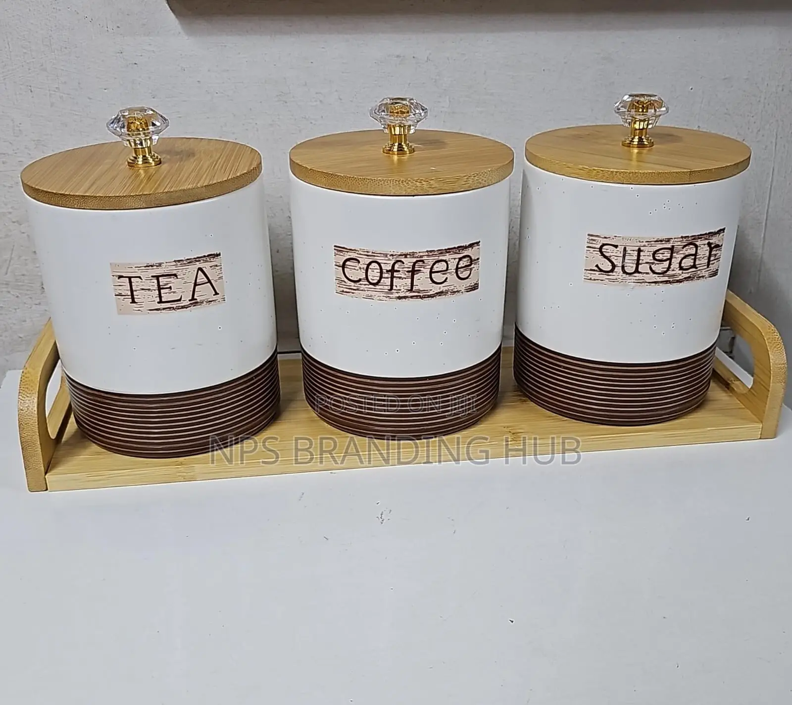 800ml Coffee Bean Container Smooth Ceramic Sealed Jar Hbc