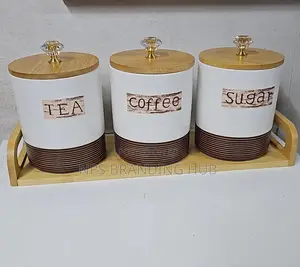 800ml Coffee Bean Container Smooth Ceramic Sealed Jar Hbc
