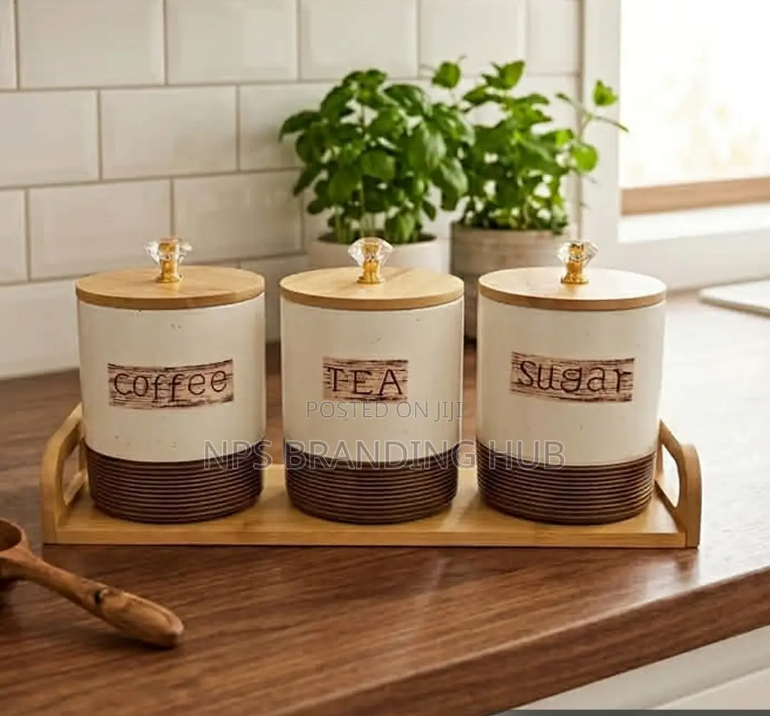 800ml Coffee Bean Container Smooth Ceramic Sealed Jar Hbc