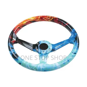 Fire-Water Acrylic Deep Dish Steering Wheel