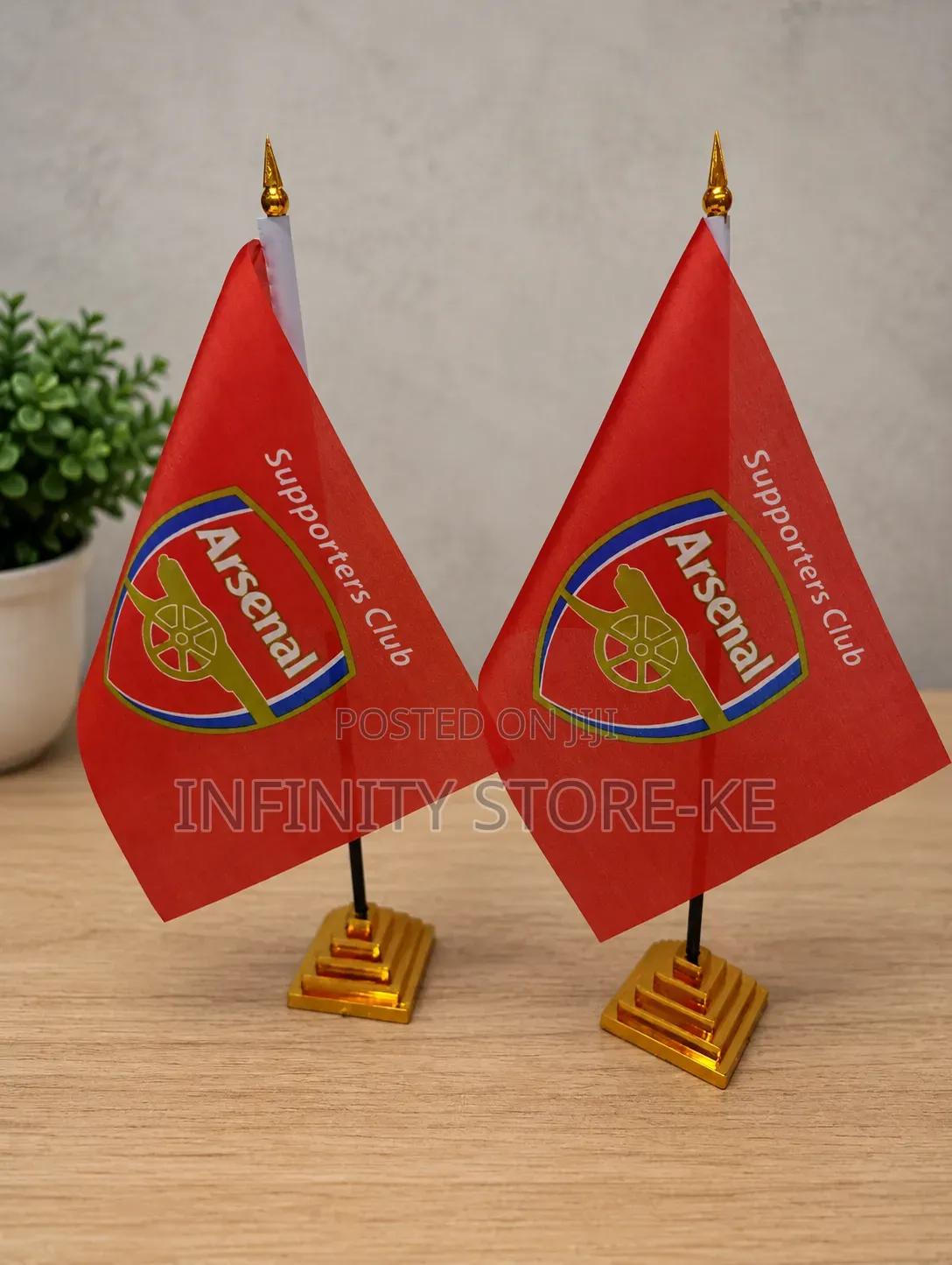 A Dozen Of Arsenal Table Top Flags