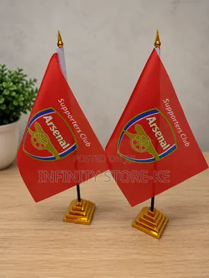 A Dozen Of Arsenal Table Top Flags