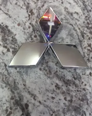 Mitsubishi Chrome Triple Diamond Emblem Available in Sizes