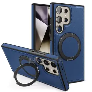 Samsung Galaxy S22 Ultra Pu Leather Case - Magnetic Kickstand, 360° A