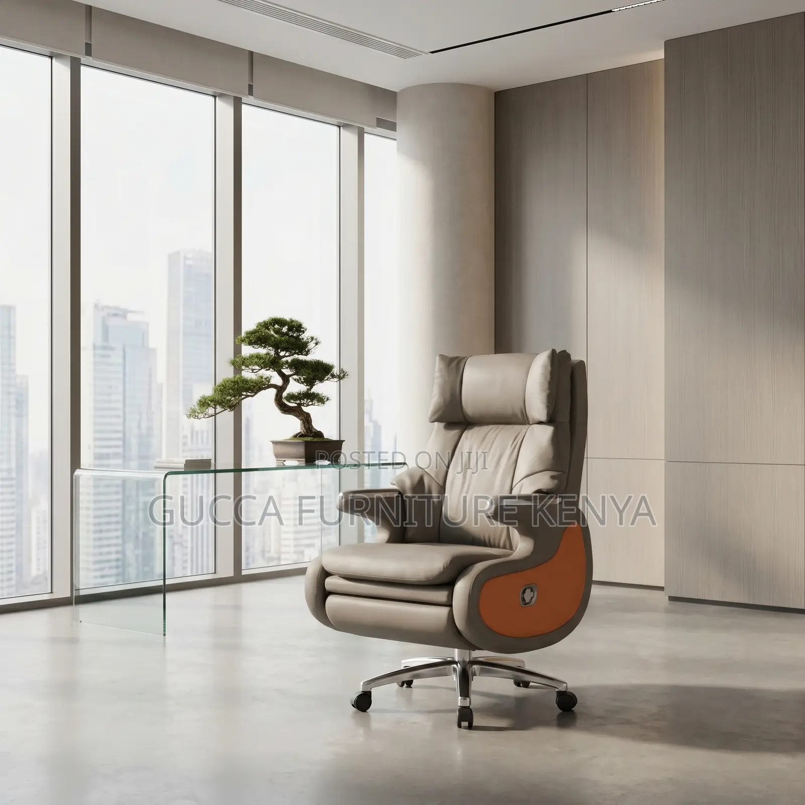 Director's Leather Office Seat.