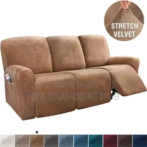 High Velvet Material Recliner Sofa Covers