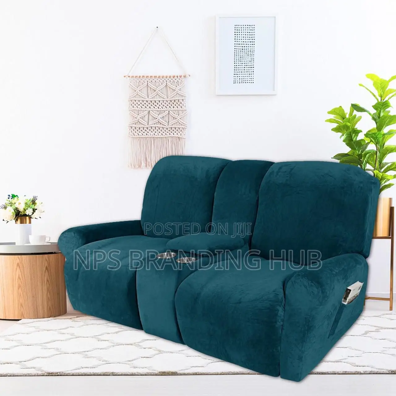 High Velvet Material Recliner Sofa Covers
