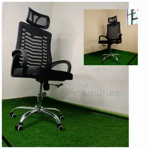 Black Modern Headrest Chair
