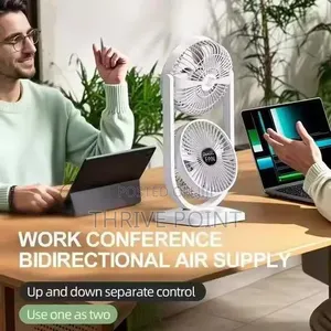 3 Speed Rechargeable Duo Turbo Fan