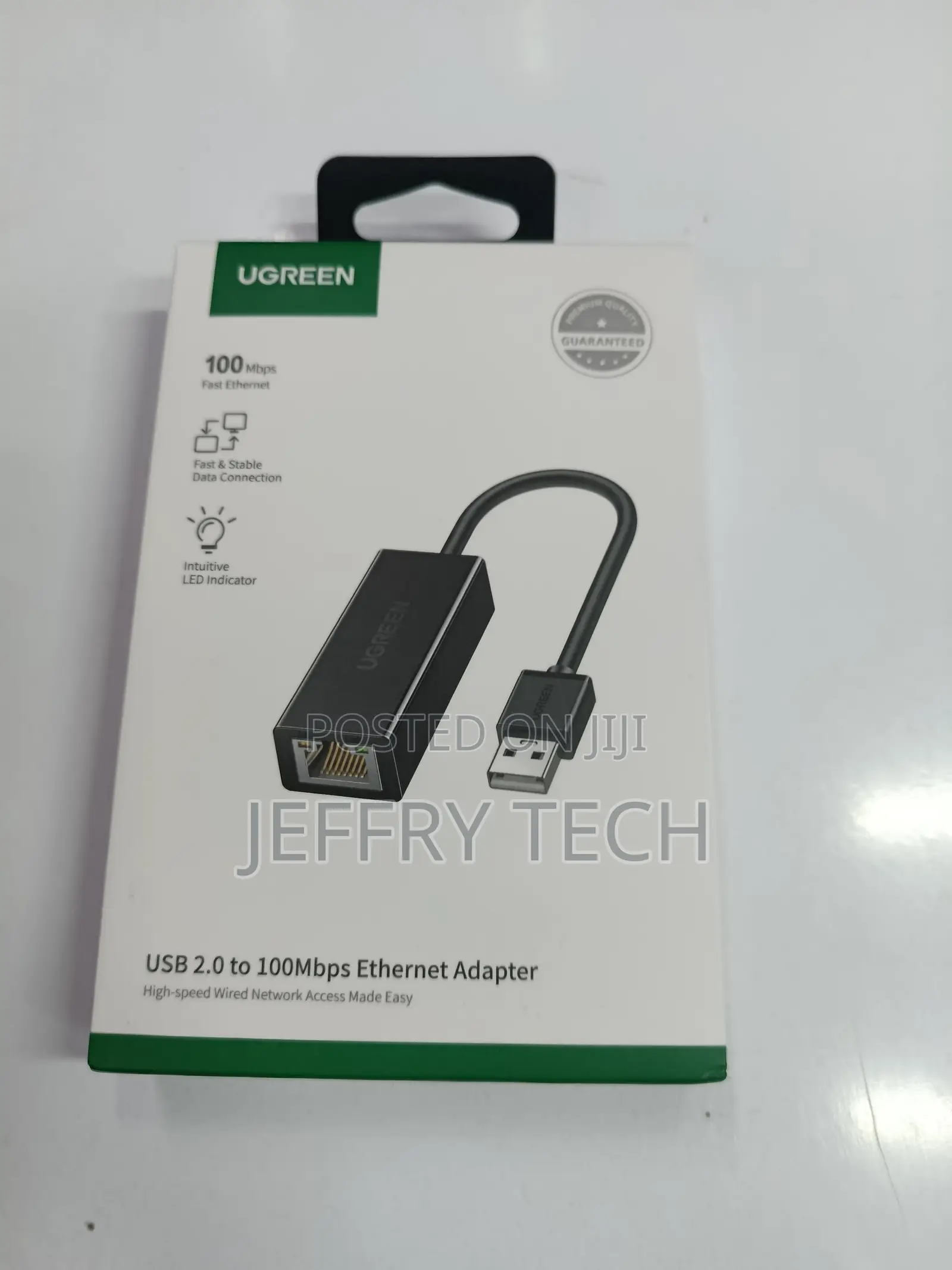 Ugreen Ethernet Adapter Usb 2.0 to 10 100 Network Rj45 Lan Wired Adapt