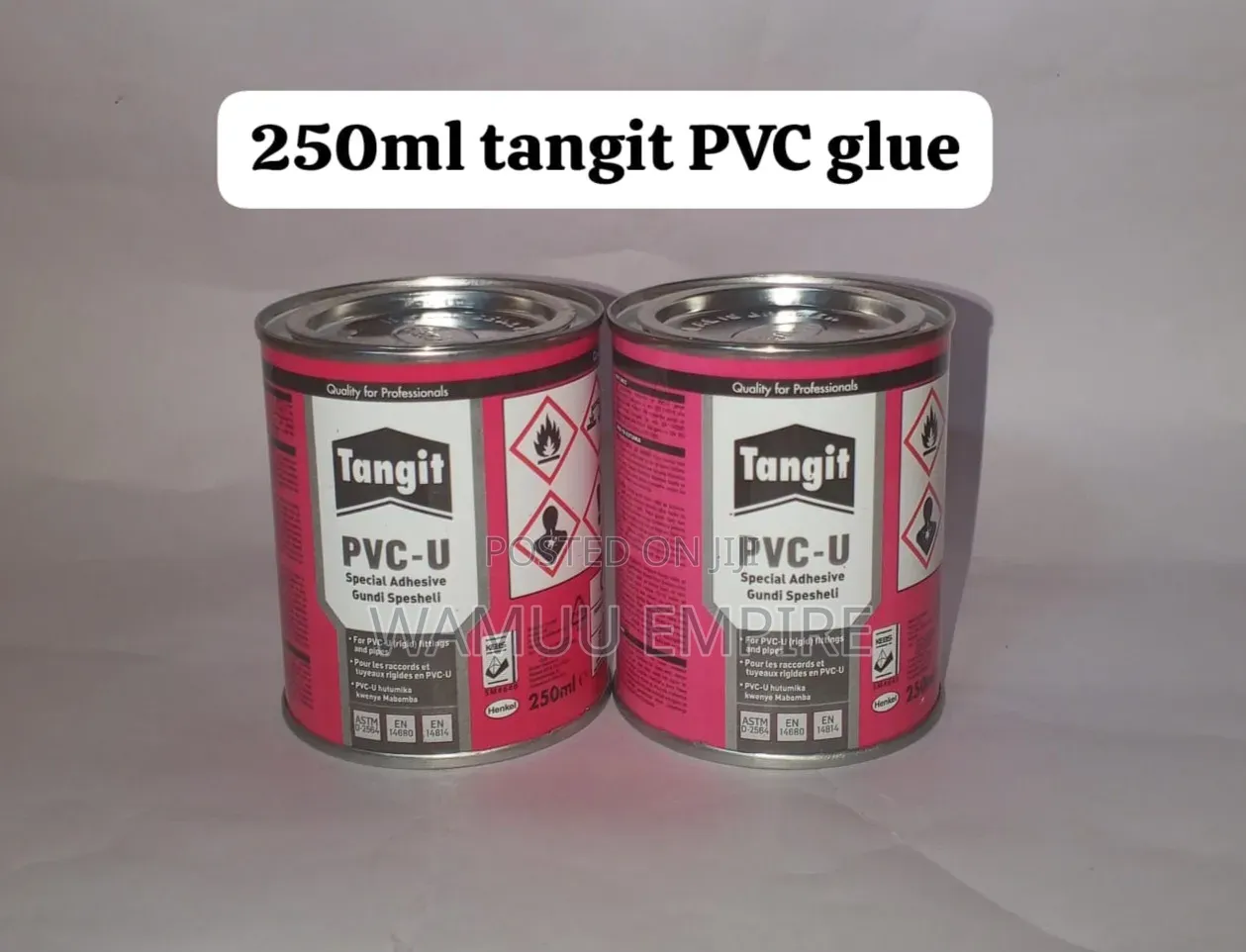 Tangit PVC-U Adhesive Glue for Plastic PPR Plumbing Pipe