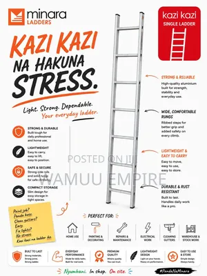 Ladder 7ft/7steps Straight 198,5cm