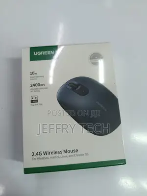Ugreen Mu105 Wireless Mouse - Moonlight Gray, 2.4ghz, Ergonomic, 4-Lev