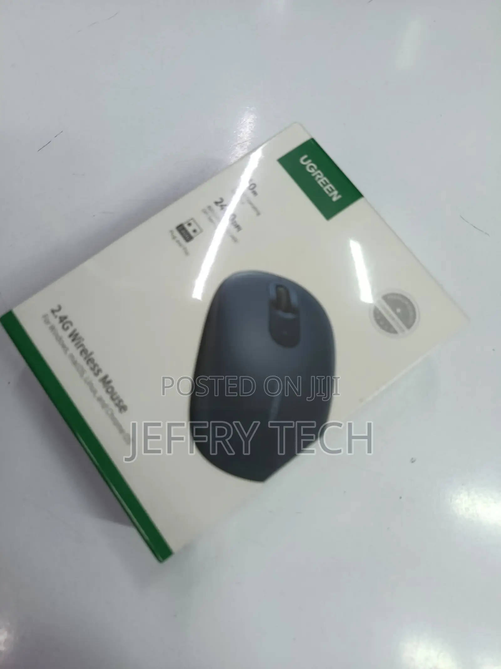 Ugreen Mu105 Wireless Mouse - Moonlight Gray, 2.4ghz, Ergonomic, 4-Lev