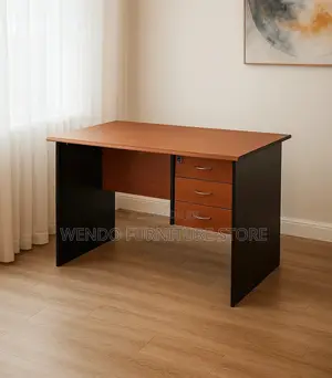 Office Desk; 1200mm Executive Home Office Brown Desktop Table