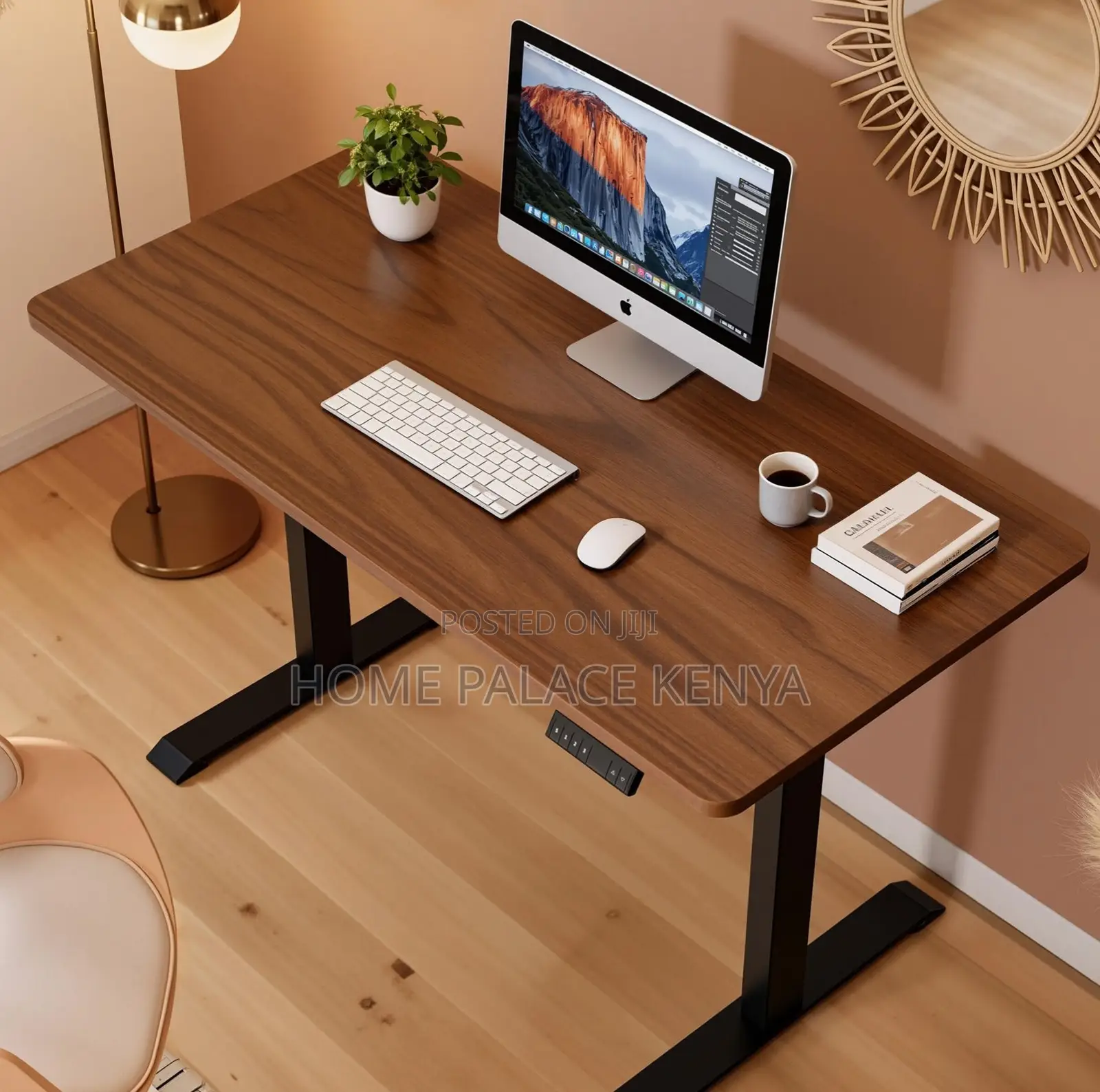 Computer Desk: Two Stage Dual Motor Adjustable Standing Desk
