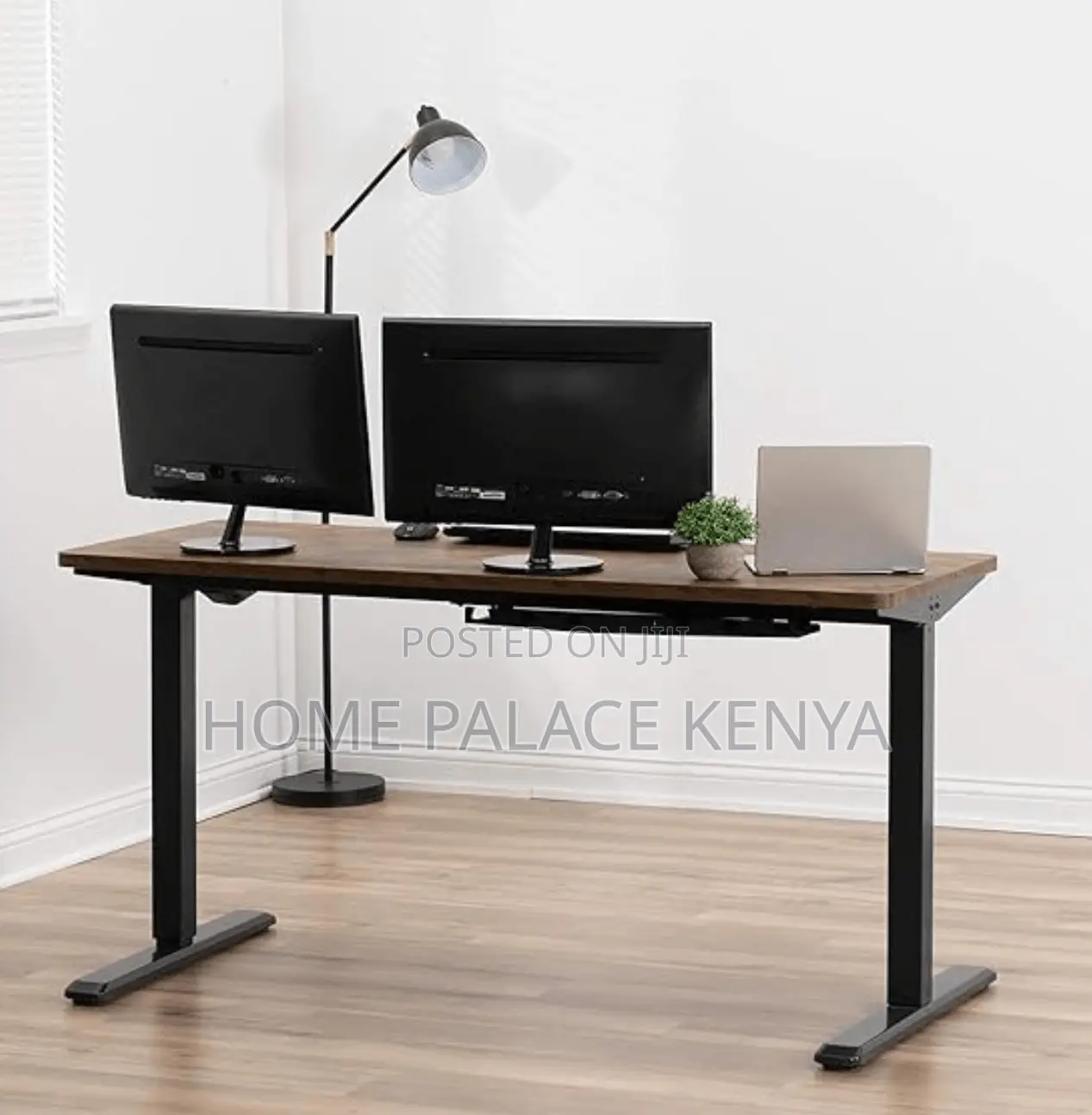 Computer Desk: Two Stage Dual Motor Adjustable Standing Desk