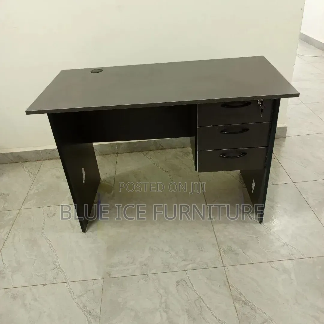 1.2m Office Desk With Drawers Grey