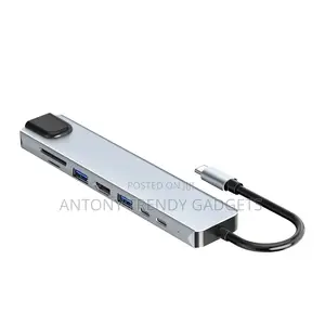 8-in-1 Usb-C Hub Multiport Adapter Hdmi Ethernet Dock
