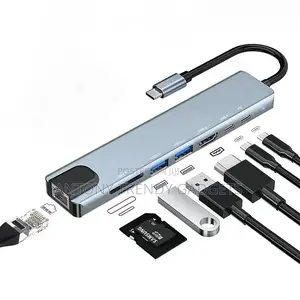 Type-C 3.1 Hub With Hdmi Rj45 Usb 3.0 Expansion Ports