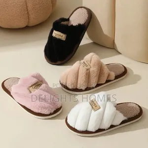 Flat Heel Home Cotton Slippers_st