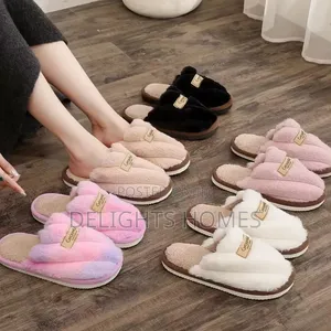 Flat Heel Home Cotton Slippers_st