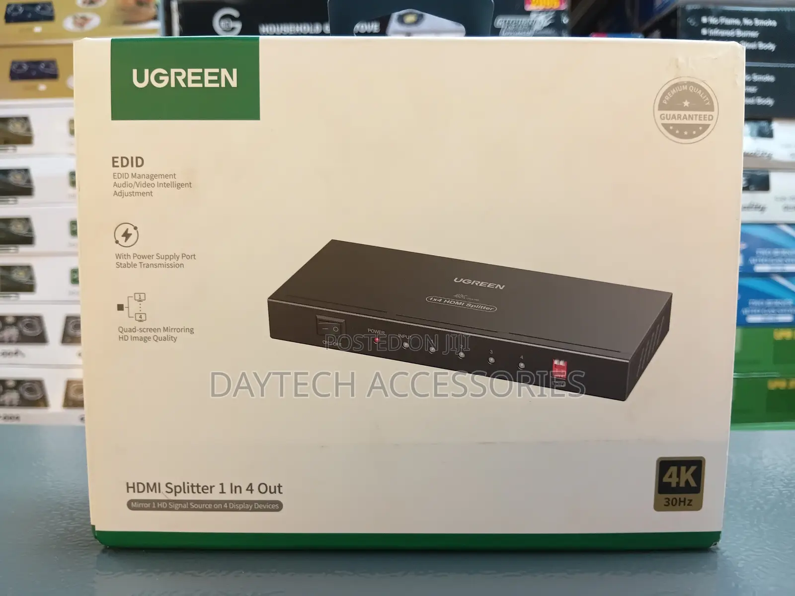 This Is a Ugreen 1 in 4 Out Hdmi Amplifier Splitter at 30hz.