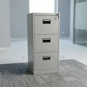 Office Cabinet; Three Drawers Steel Organized Office Storage Cabinet