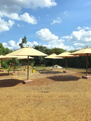 Cornivile Brown Outdoor Wooden Parasols