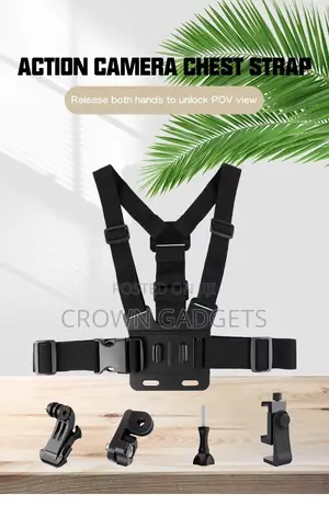 Adjustable Chest Mount Phone Holder for Vlogging Sports
