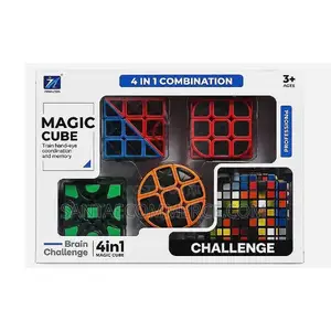 4-in-1 Combination Magic Rubik Cube Set Puzzle
