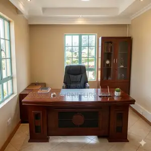 Office Desk; 1.8 Meters Mahogany Executive Bosses Desks