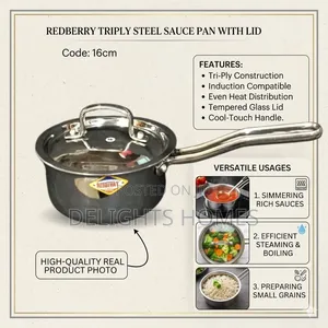 Redberry Triply Steel Sauce Pan With Lid_b