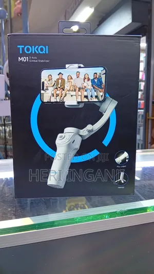 Tokqi M01 3-Axis Gimbal Stabilizer With RGB Led Fill Streamer Vlogger
