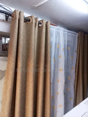 Brown Curtains Available
