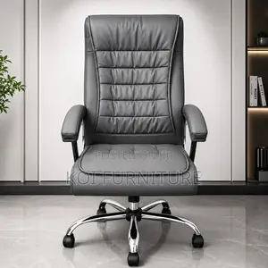 Office Chairs; Strong Leather Executive High Backrest Starbase Chairs
