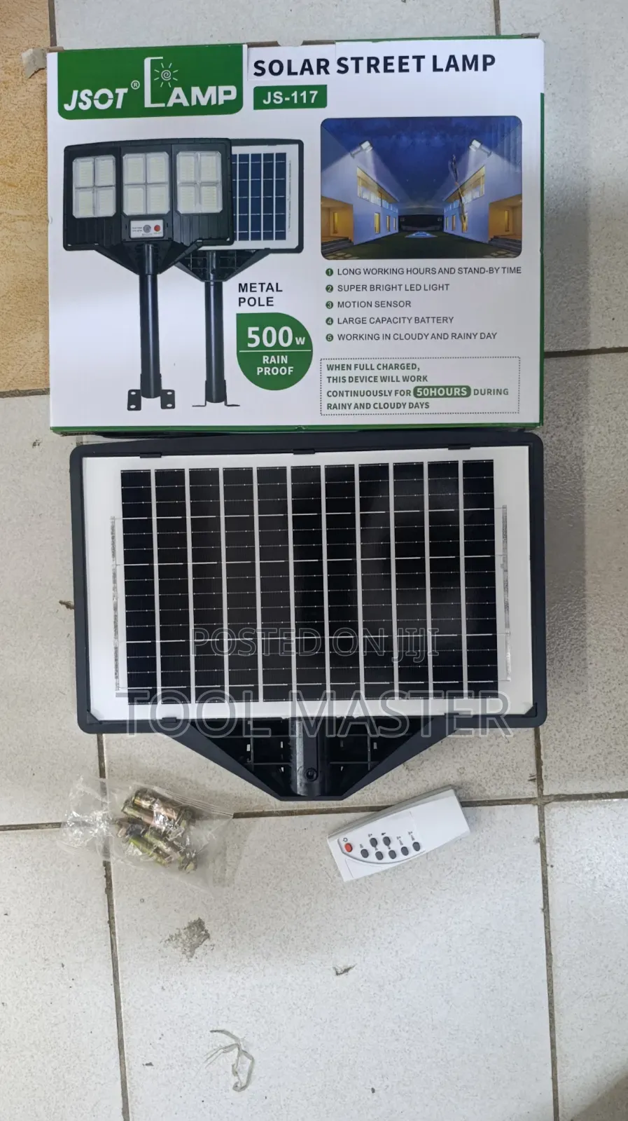 Jsot 500watts Solar Floodlight/500watts Solar Flood Light With Sensor