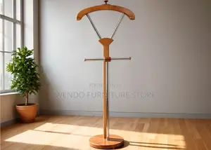 Hangers; Mahogany Long Office Coat and Hat Hangers