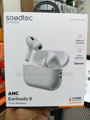 Porodo Soundtec Anc Earbuds Ii True Wireless Earphones