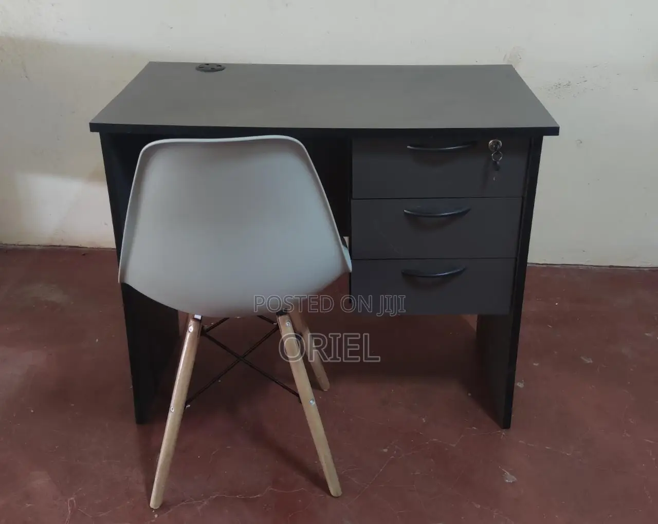 Office Study Desk 120cm With 3-Drawers