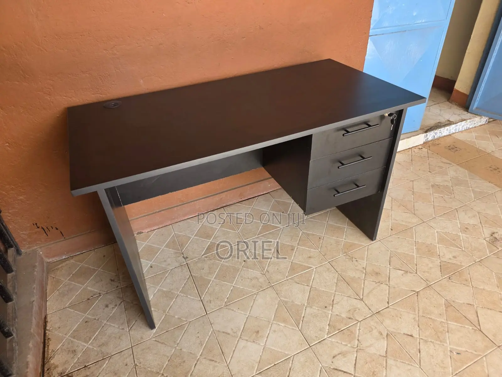 Office Study Desk 120cm With 3-Drawers