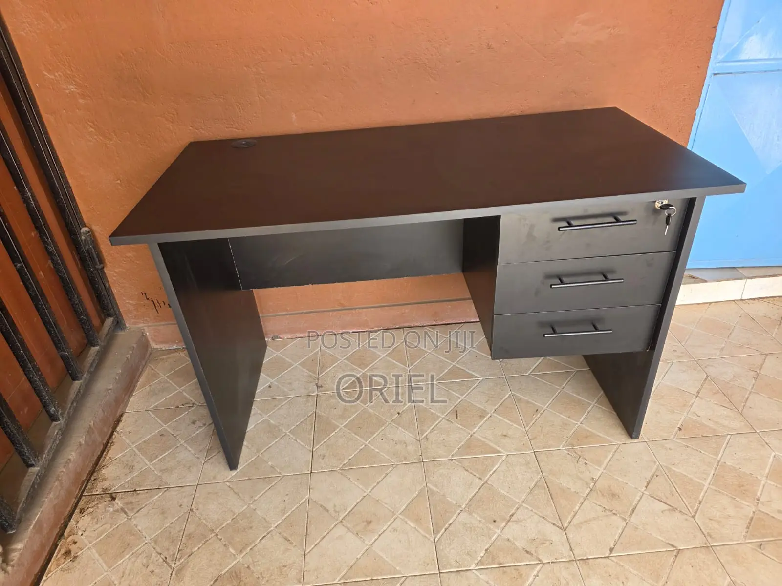Office Study Desk 120cm With 3-Drawers