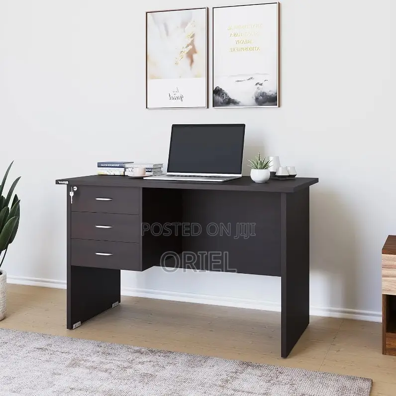 Office Study Desk 120cm With 3-Drawers