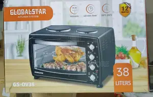 38 Litres Globalstar Electric Oven With Rotisserie Double Hot Plate