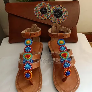Genuine Leather Shoes and Their Compination Bags