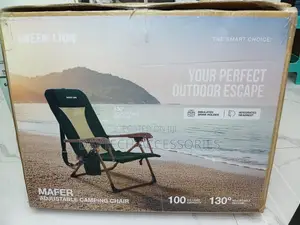 Green Lion Mafer Adjustable Camping Chair In Green.